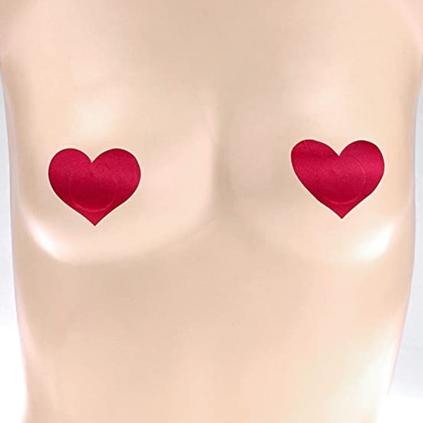 12 par brystvortetrekk Hjerteform engangspasta