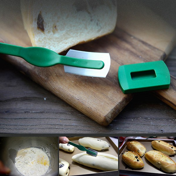 Brödlame - Verktyg för att skära deg med fast blad för franskt bröd