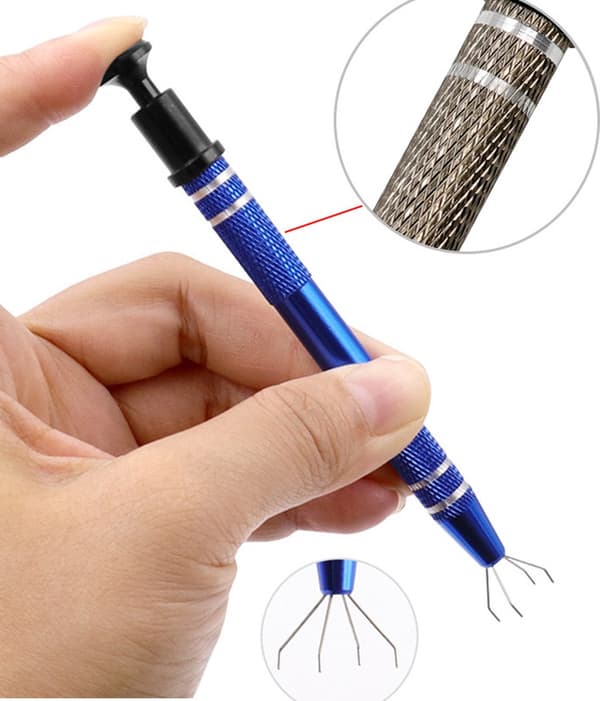 4-klo Oppsamlingsverktøy Piercing Ball Grip - (3-pakning, Blå)