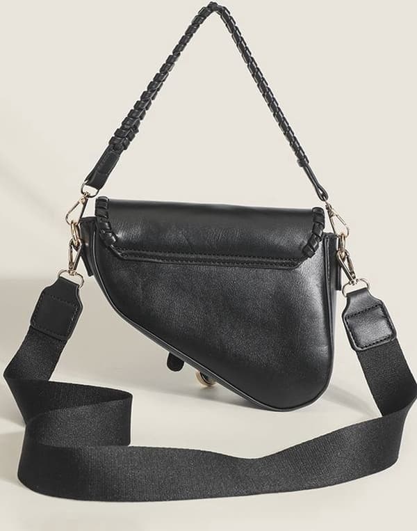 Crossbody taske til kvinder - skuldertaske - sort