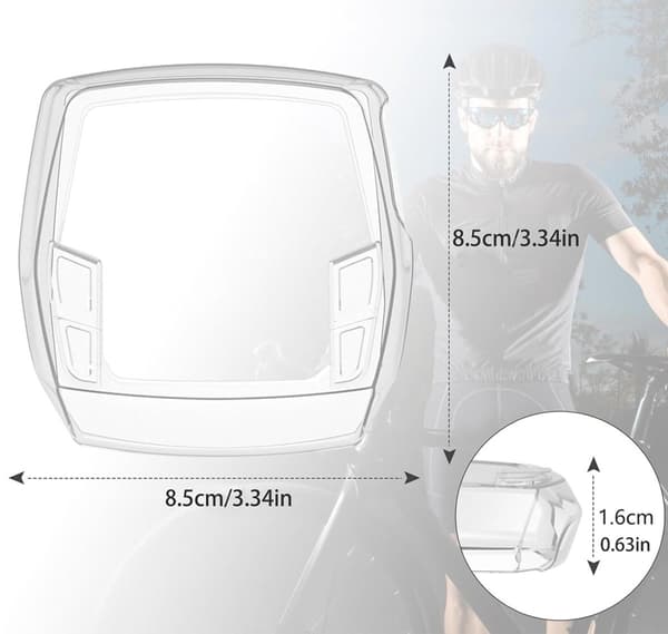Transparent skyddsfodral för Bosch Intuvia e-bike display