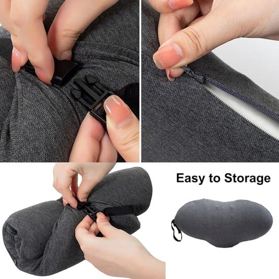 Selkätukityyny - Ergonominen memory foam -ristiseläntukityyny – 49×27×13,5 cm – Tummanharmaa