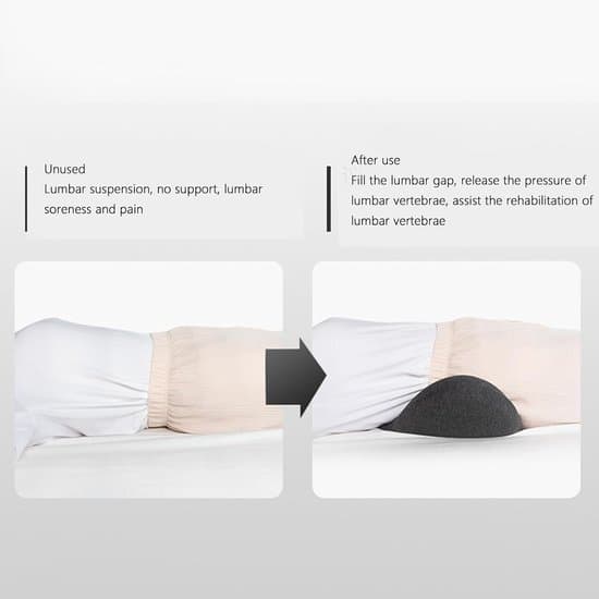 ING Selkätukityyny - Ergonominen memory foam -lannerangatuki – 49×27×13,5 cm – Tummanharmaa