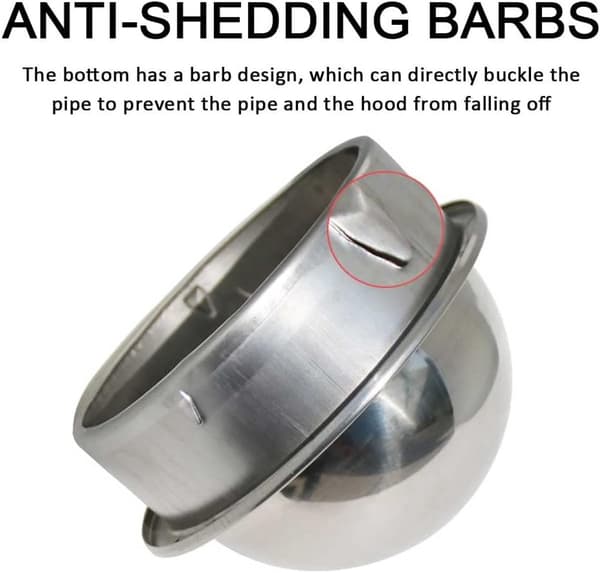 ING Kugleformet gitter - 100 mm ventilationsgitter - cirkulære striber