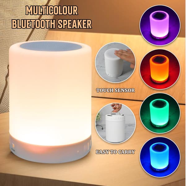 Fargerik LED-stripe Bluetooth-høyttaler - Trådløs - USB-lading - Berøringskontroll - Dimbar - Nattlys - Campinglys - Hagelys