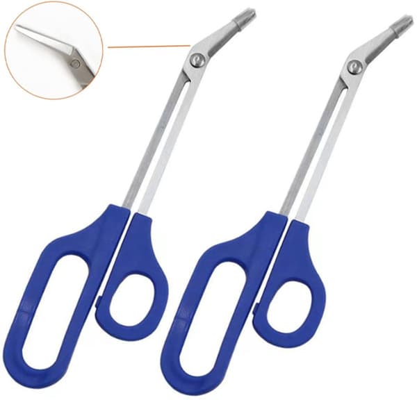 Langskaftede negleklippere - 2-pak - Professionelle negleklippere - Blå