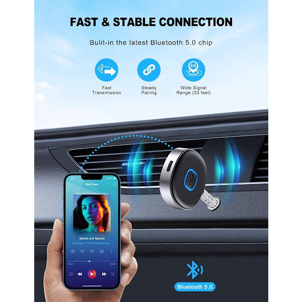 Equivera Bluetooth Transmitter, Bluetooth Receiver, 2-i-1, Bil