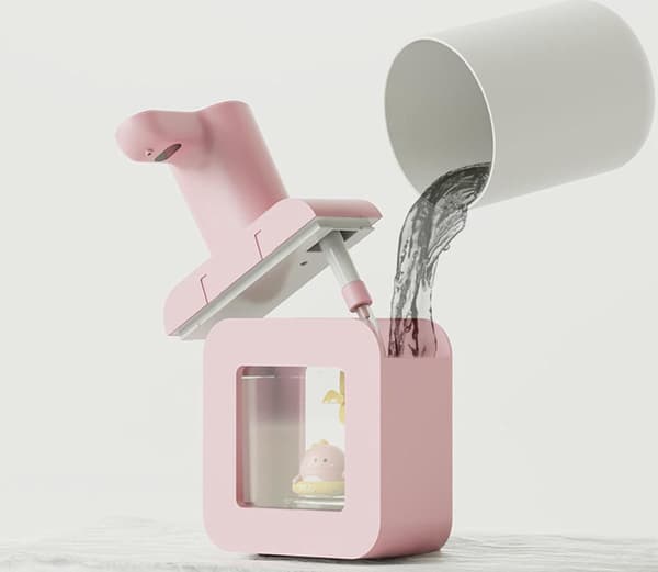 ING Automatisk Skumtvåldispenser Handsfree Väggmonterad Badrumstvåldispenser 400 ml
