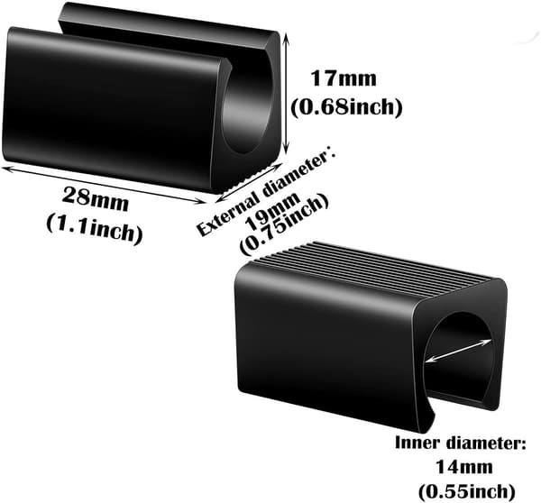 ING 20 stycken - Stolsbensskydd - U-formade skydd - 28*19*17mm