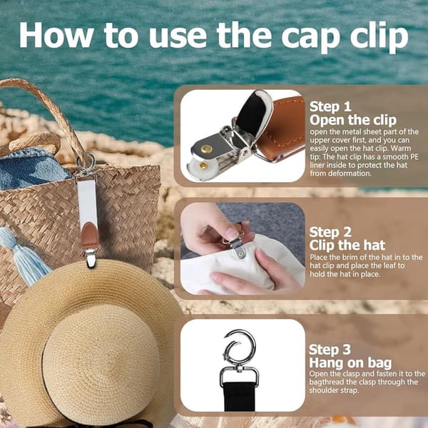 ING Tre-delt hatteklemme rejsetaske - rejsetilbehør