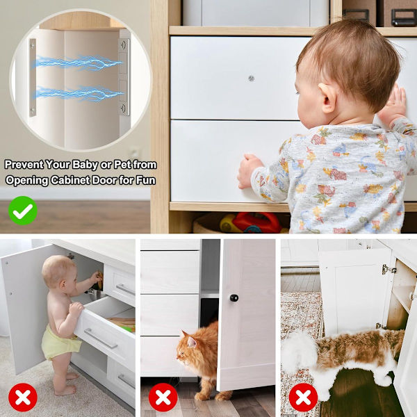 4 set - Magnetiska accesskort - Magnetiska spännen