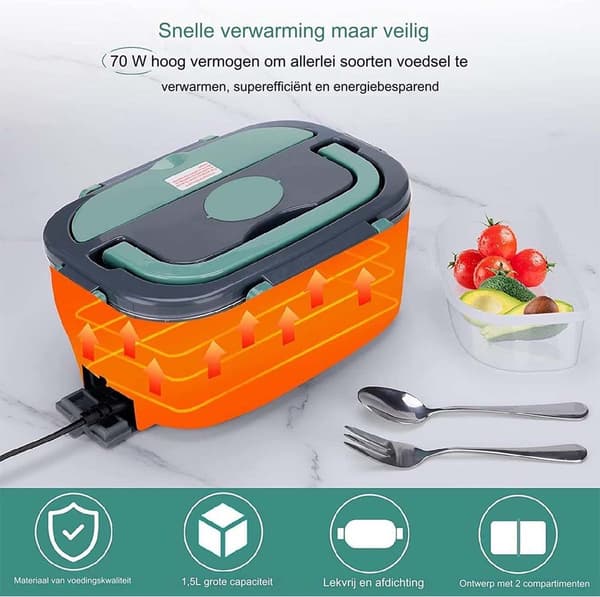 Madkasse - Madkasse i rustfrit stål - Flere rum - 220V + 12V