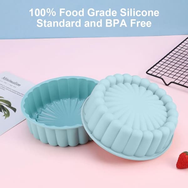 ING Kakeform, 8-tommers rund bakeform (20 cm), silikon kakebakeform