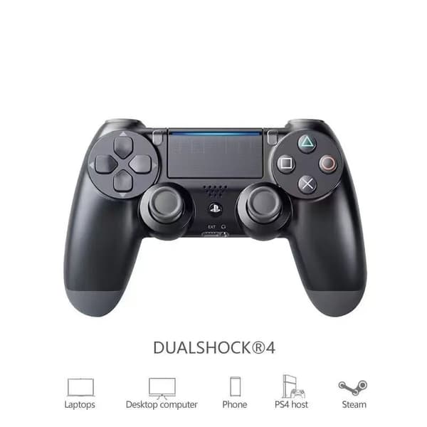 ING 1-PACK DoubleShock langattomat PS4-ohjaimet - MUSTA