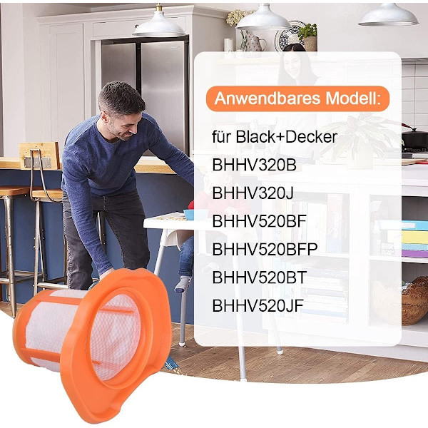 ING HEPA-filter - støvfilter - gul