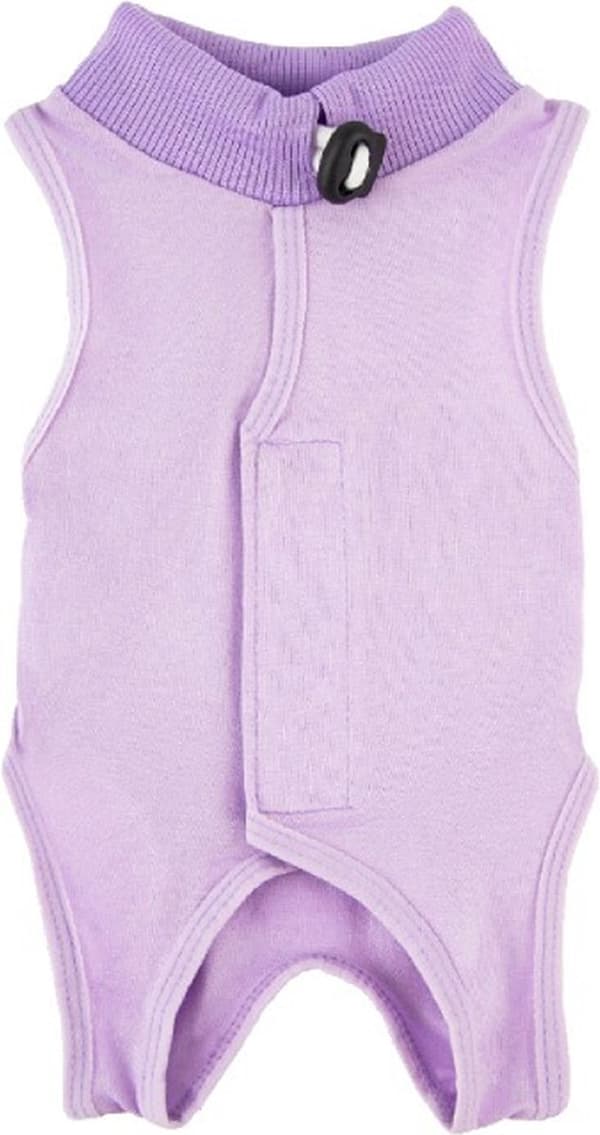 Kattebodystocking - ét stykke - størrelse S - lilla - passer til 1-2 kg