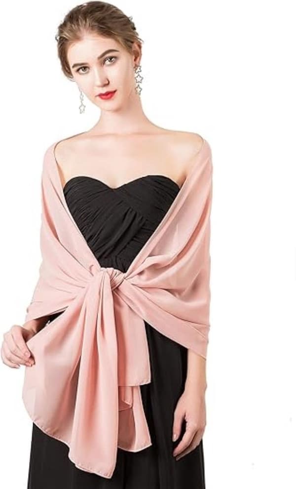 ING Dame skjerf/sjal - 175x70cm - Rosa