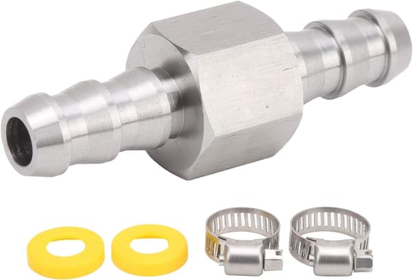 T-koblingsadapter for drivstofftrykksensor med 2 plastringer for 3/8 drivstofftrykksmåler hurtigkoblinger trykksensor