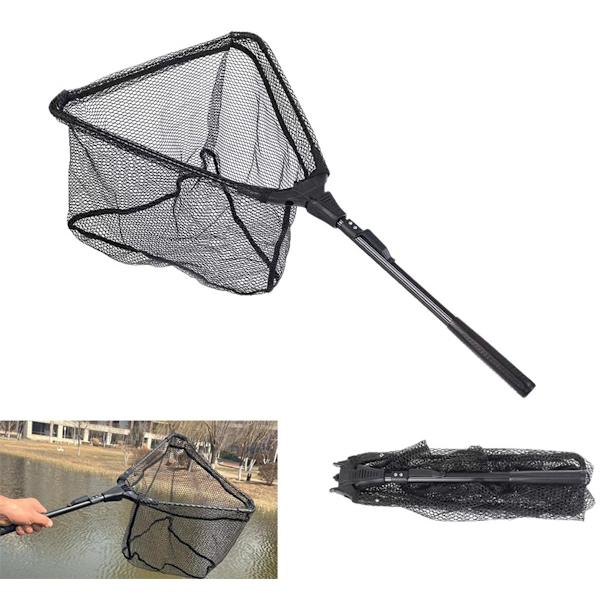 ING Ét stykke - Foldbart landingsnet - 40x70 cm - Sort