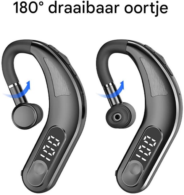 Bluetooth Headset - In-ear Hovedtelefoner - Trådløs Støjreducerende Håndfri Opkald Til Kontorbrug - 1 Styk - Sort
