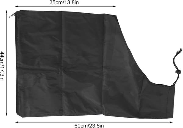 ING Opbevaringspose til løvblæser - 44×60cm - 420D Oxford-stof - Sort