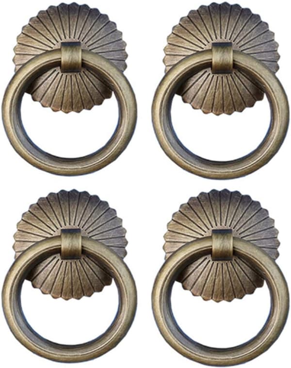 ING Handtag - 6 stycken - Möbelhandtag med ringar - 25*25*45 mm