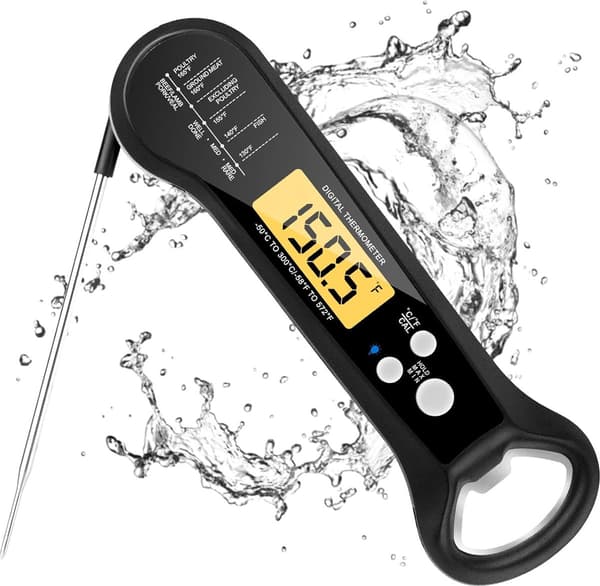 ING BBQ Tillbehör Termometer, Kötttermometer, Matlagningstermometer, Ett måste för varje BBQ-älskare!