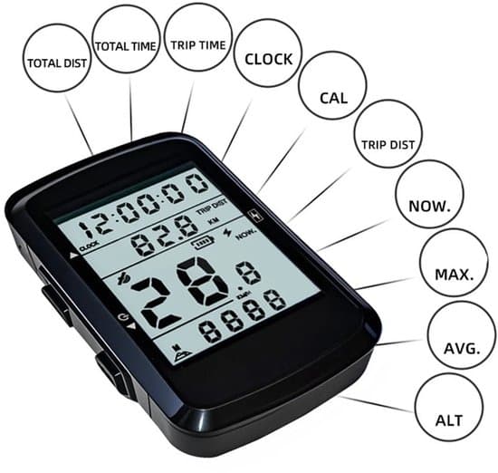 Cykelcomputer - Hastighetsmätare GPS - 2,4-tums med LED-belysning