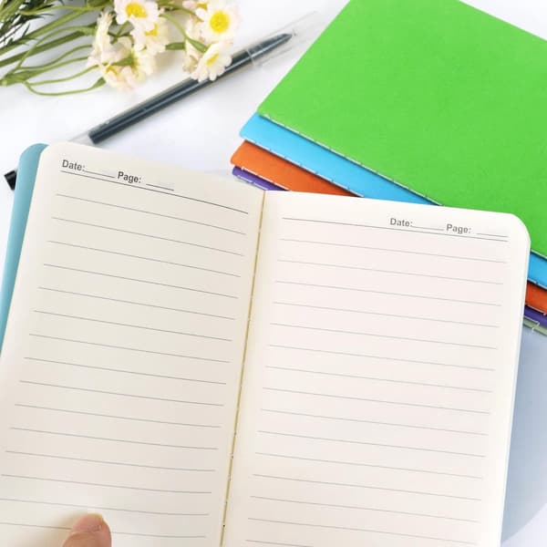 ING Notesbøger, 22 notesbøger, A6 størrelse linjerede notesbøger, linjerede studenter notesbøger, linjeret papir, A6 størrelse, 60 sider, linjeret