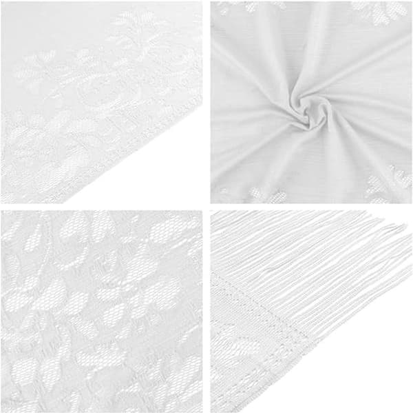 ING Scarf - Damscarf - Brudscarf - Vit