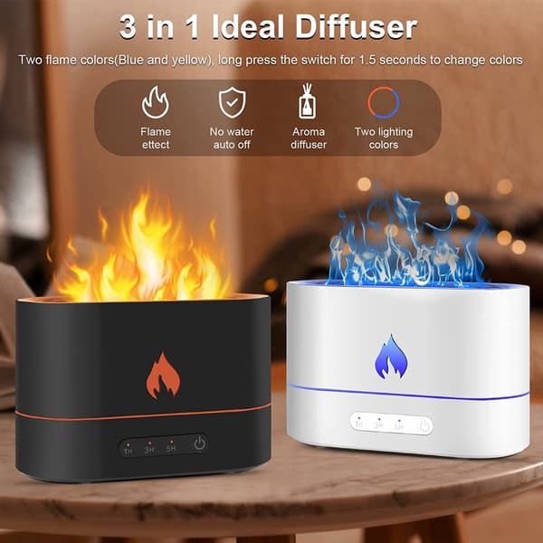 ING Aroma diffuser, BPA-fri, aromaterapi, luftfugter, ultra-stille ultralydsfugter, aromaterapi