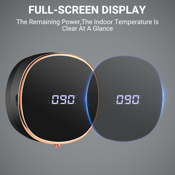 ING Sæbedispenser - Automatisk håndspritdispenser - USB-C genopladelig - Sort