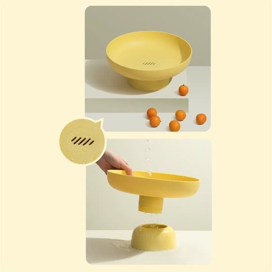 Fruktskål - Multifunksjonell snackhylle - Passer for stue, benkeplate - Dessertbord dekorasjonsstativ - Rosa