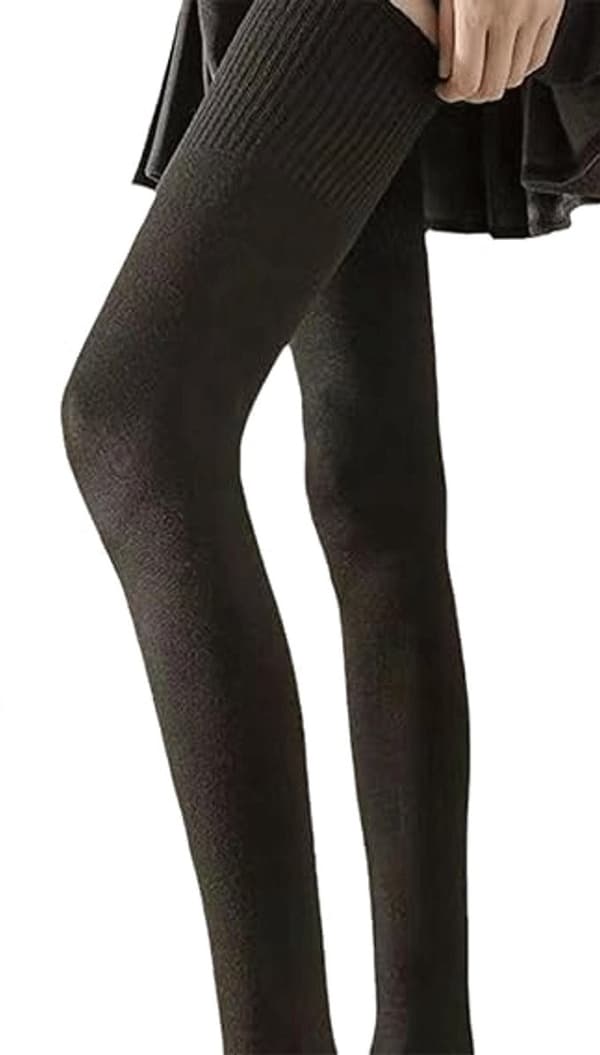 Knæhøje strømper - Over-knee strømper - 100 cm længde - Størrelse 36-40 - Brun