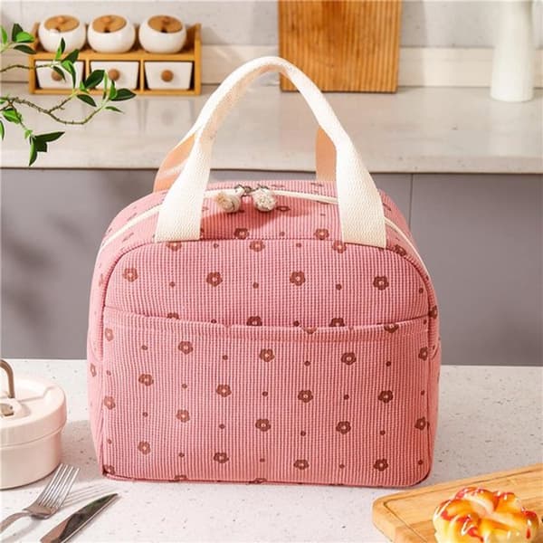 ING Kjølebag - Isolert lunsjbag for kvinner - Rosa kjøleboks