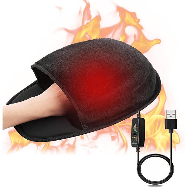 DiverseGoods Oppvarmet musematte, plysj musematte, varm musematte, vinter varm musematte, oppvarmet USB-musematte