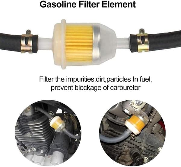 Bränslefilter - 10-pack - Bensinfilter - Inline Bensinfilter med 6mm och 8mm Slanganslutningar - Universella Inline Bränslefilter