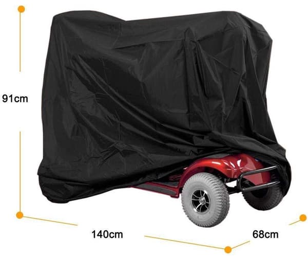 ING Scooter Skydd - Regntät - Vattentät - Svart