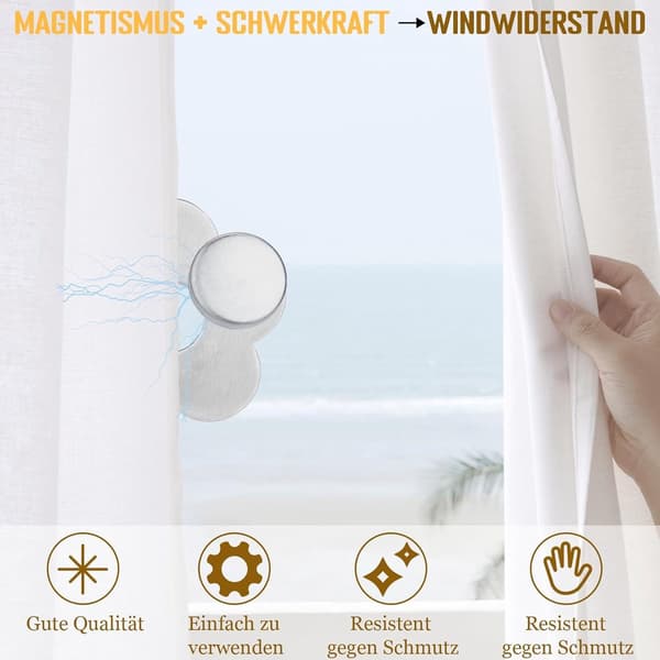 ING 8-pack bordsdukmagneter - magnetiska bordsduksklämmor - bordsdukshållare - bordsduksklämmor