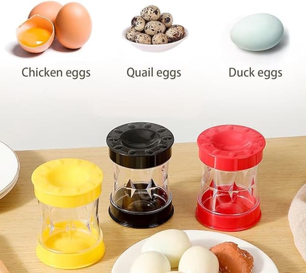 ING Eggeåpner Egg Cracker Eggeskallåpner Skrellermaskin for Kokte Egg Eggeskallåpner for Hardkokte Egg for Åpning av Egg og Vaktel-egg
