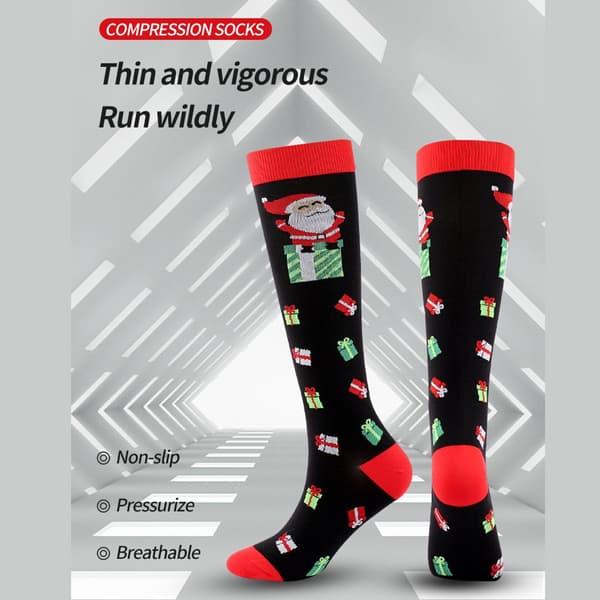Kompressionsstrømper til løb 4 par kompressionsstrømper støttestrømper flystrømper strømper maskinvaskbare og mænd nylon størrelse 38-41 (L / XL)