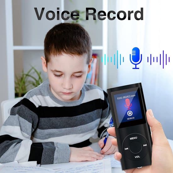 MP3-afspiller med Bluetooth - inkluderer 32GB SD-kort - 1,8-tommers digital LCD-skærm - Sort