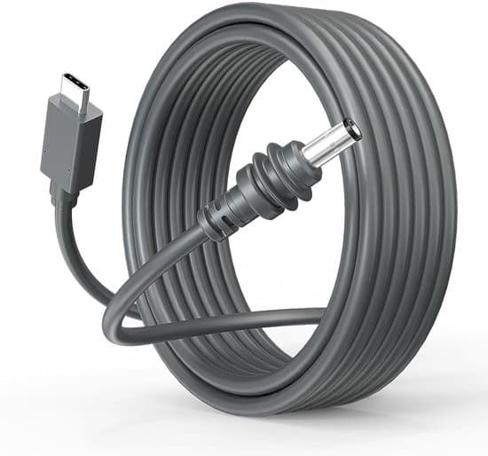 3-meters USB-C till DC strömkabel - Typ-C ingång DC 20V 5A cylindrisk kontaktkabel