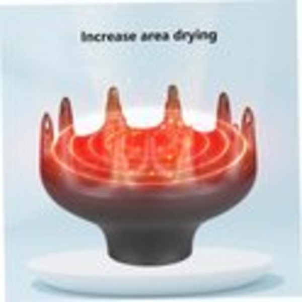 ING Två artiklar: diffuser, hår diffuser, universal hårfön, tillbehör, hårfön, diffuser för lockar, vågigt och tjockt hår, svart.