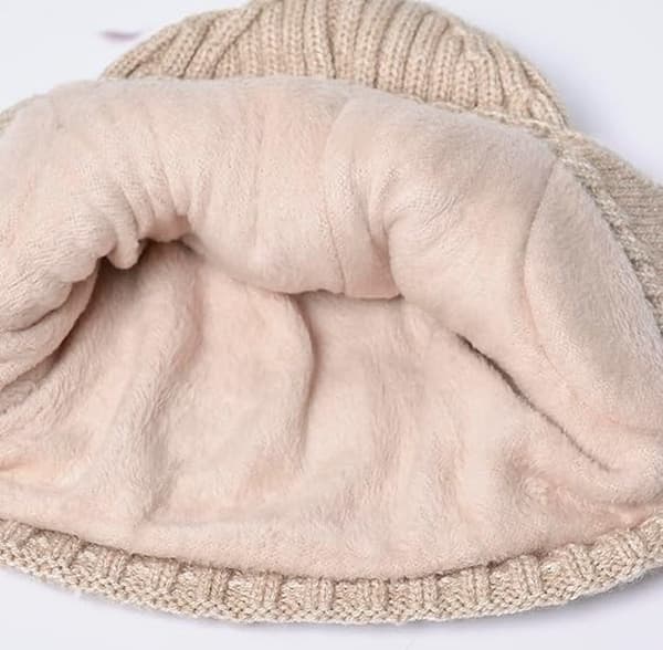 Varm Hue - Elastisk Fortykket Varm Hue - Beige