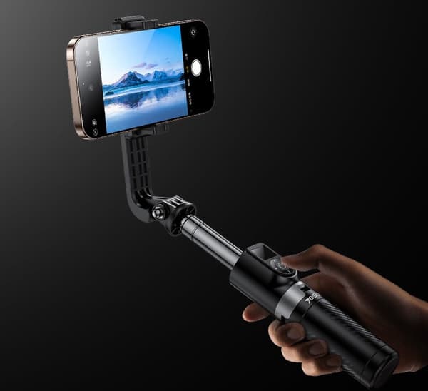 74 cm Selfie Stick - Bluetooth Tripod - 3-i-1 Selfie Stick - Sort