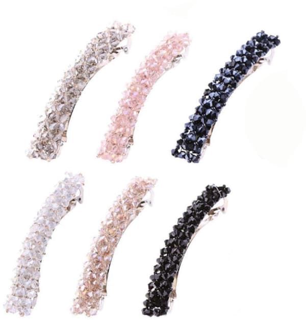 6-pack hårklämmor - Hårklämma för kvinnor - 9 cm x 1,6 cm