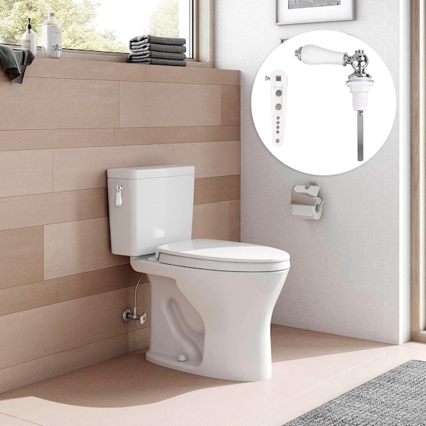 Keramisk toiletskyllehåndtag - Toiletskyllehåndtag, erstatningshåndtag til toilettank