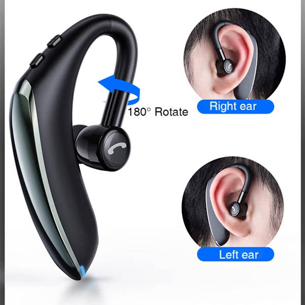 Bluetooth Headset, Trådløs, 22 Timers Taletid, Mikrofon