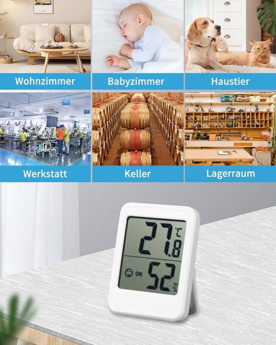 Hygrometer - 3-pack - Digital Hygrometer - Ställ eller väggmonterbar - Med smiley-indikator